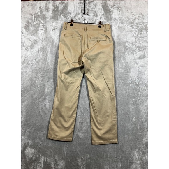 Lee Extreme Comfort Pants Men's 30x29.5* Beige Straight Fit Stretch Chino Golf - Picture 2 of 9